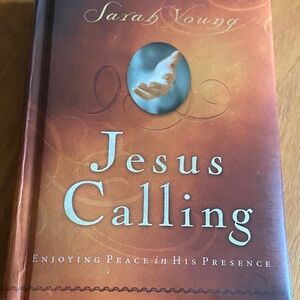 Jesus Calling Hardcover Devotional by Sarah Young - Rust Orange